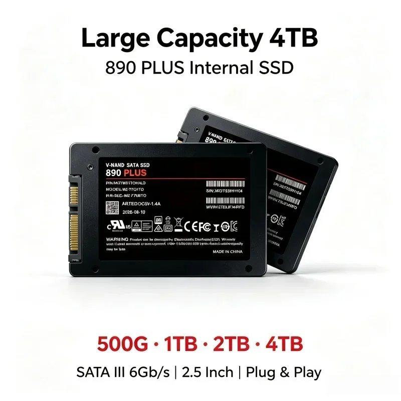 Laptop Microcomputer Desktop High Speed Solid State Disk SSD 500G 1TB 4TB 2TB Internal HDD Hard Drive Sata3 2.5 Inch