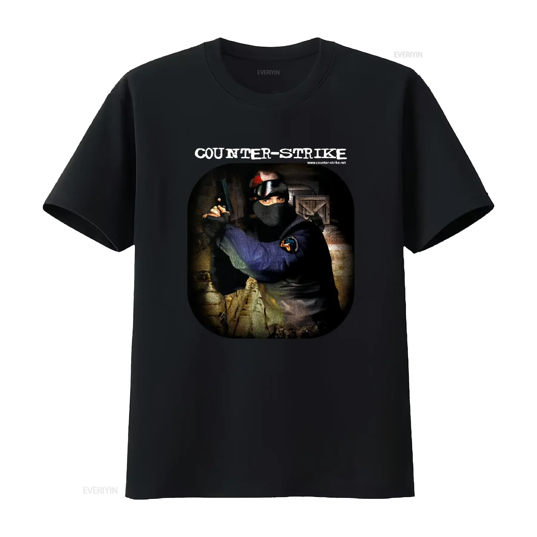 COUNTERSTRIKE 1999 Vintage Promo T Shirt Black For S 5XL vintage Washed Versatile Stretched streetwear Breathable Unisex Casual