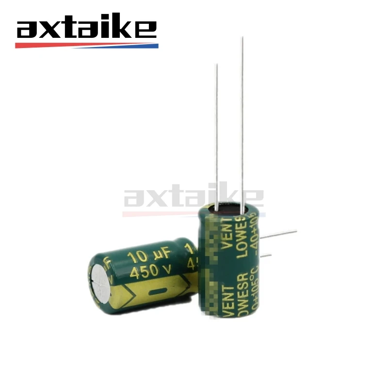 10/20/50PCS 10UF 50V 250V 400V 450V 5*11MM 8*12MM 10*17MM High Frequency Low ESR Aluminum Electrolytic Capacitor DIP