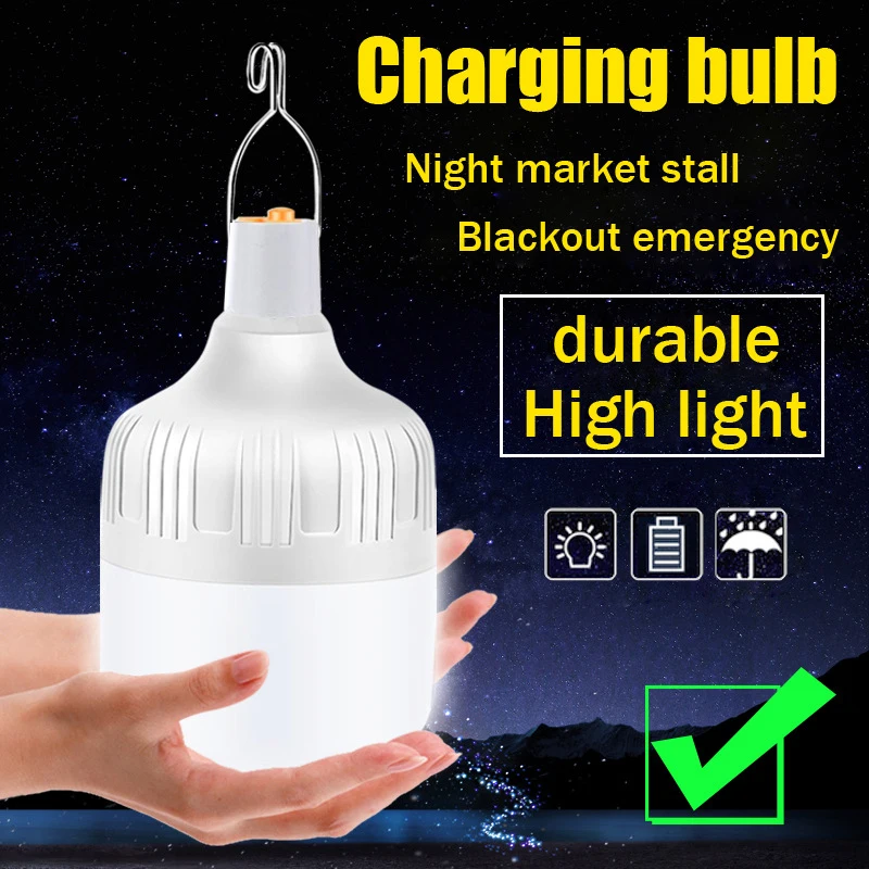 

Portable Camping Lights USB Rechargeable LED Emergency Lamp 5 Lighting Modes Outdoor Hanging Tent Lantern Fishing BBQ Work Light