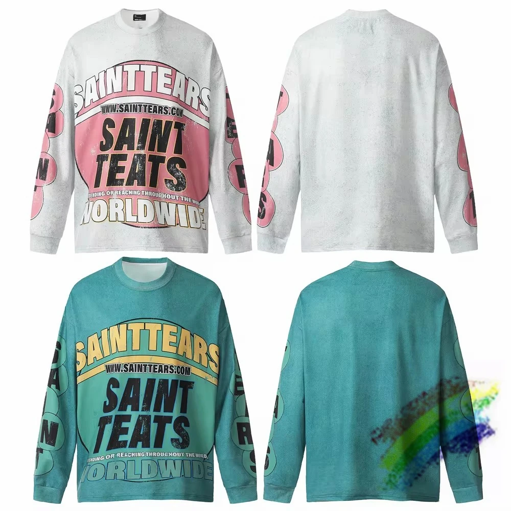 Saint Tears T-Shirt Top Men Women Unisex Vintage Long Sleeved T Shirt