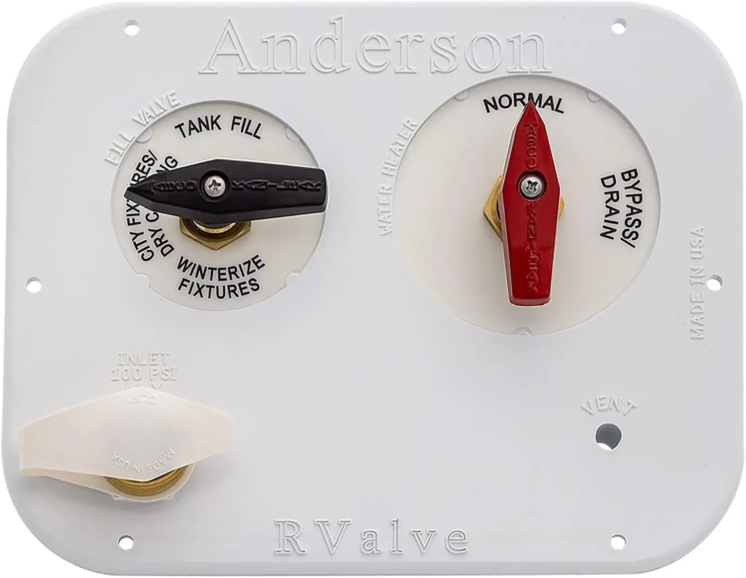 Water Service Panel with 4 Function Low Lead Brass Valve Supply & 2 Function Water Heater Bypass