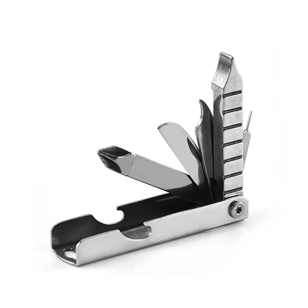 Portable Repair Multi-Function Tools Bottle Opener Outdoors Camping Nail Clippers Keychain Emergency 11-In-1 Multitool Pliers - Image 2