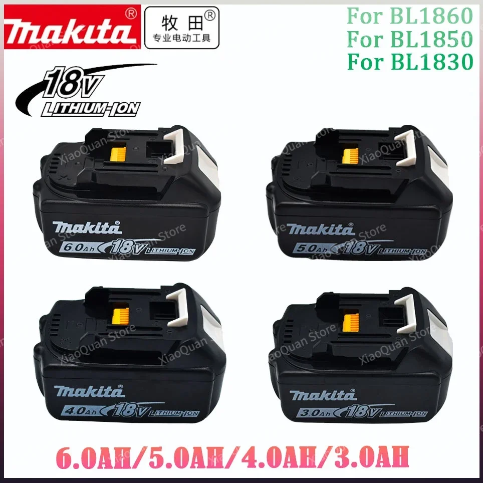 

100% Оригинальный Makita 6Ah/5Ah/3Ah для Makita 18V аккумулятор BL1840 BL1830B BL1850B BL1850 BL1860 BL1815 сменный литиевый аккумулятор