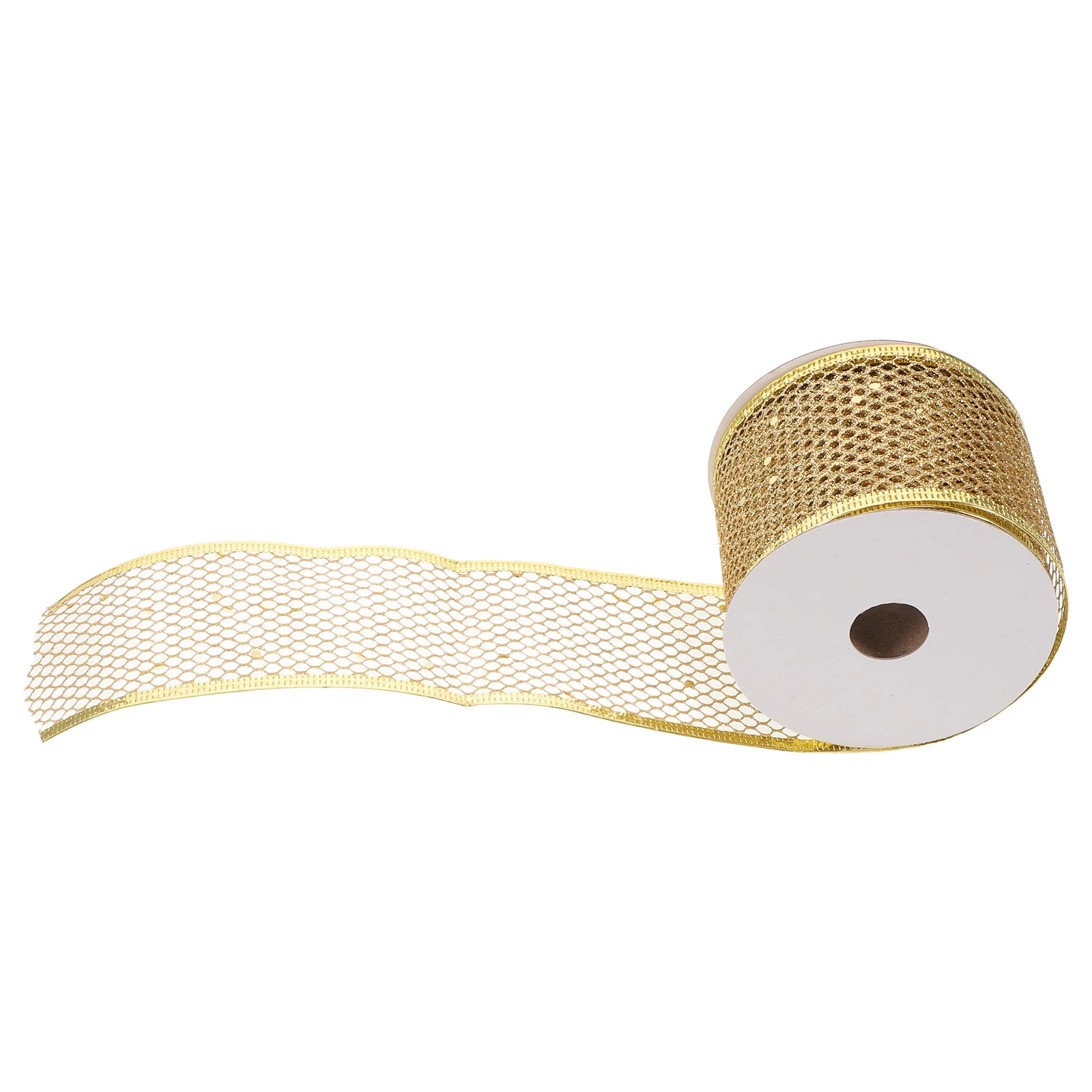 

6Cm Glitter Mesh Ribbon Holiday Style Festive Wrapping Ribbon For Present Box Jewelry Bow Diy Craft Party Decoration Wired Edge