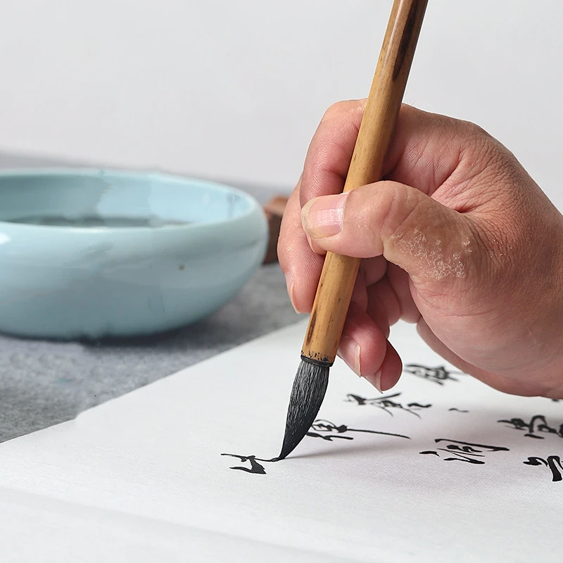 Regular Script Weasel Woolen Multiple Hair Brush Pen Chinese Painting Landscape Brush Running Official Calligraphy Brush Set