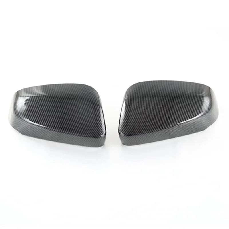 

Car Carbon Fiber Rearview Side Glass Mirror Cover Trim Frame Side Mirror Caps For Toyota Bz4x 2022 2023-A61E