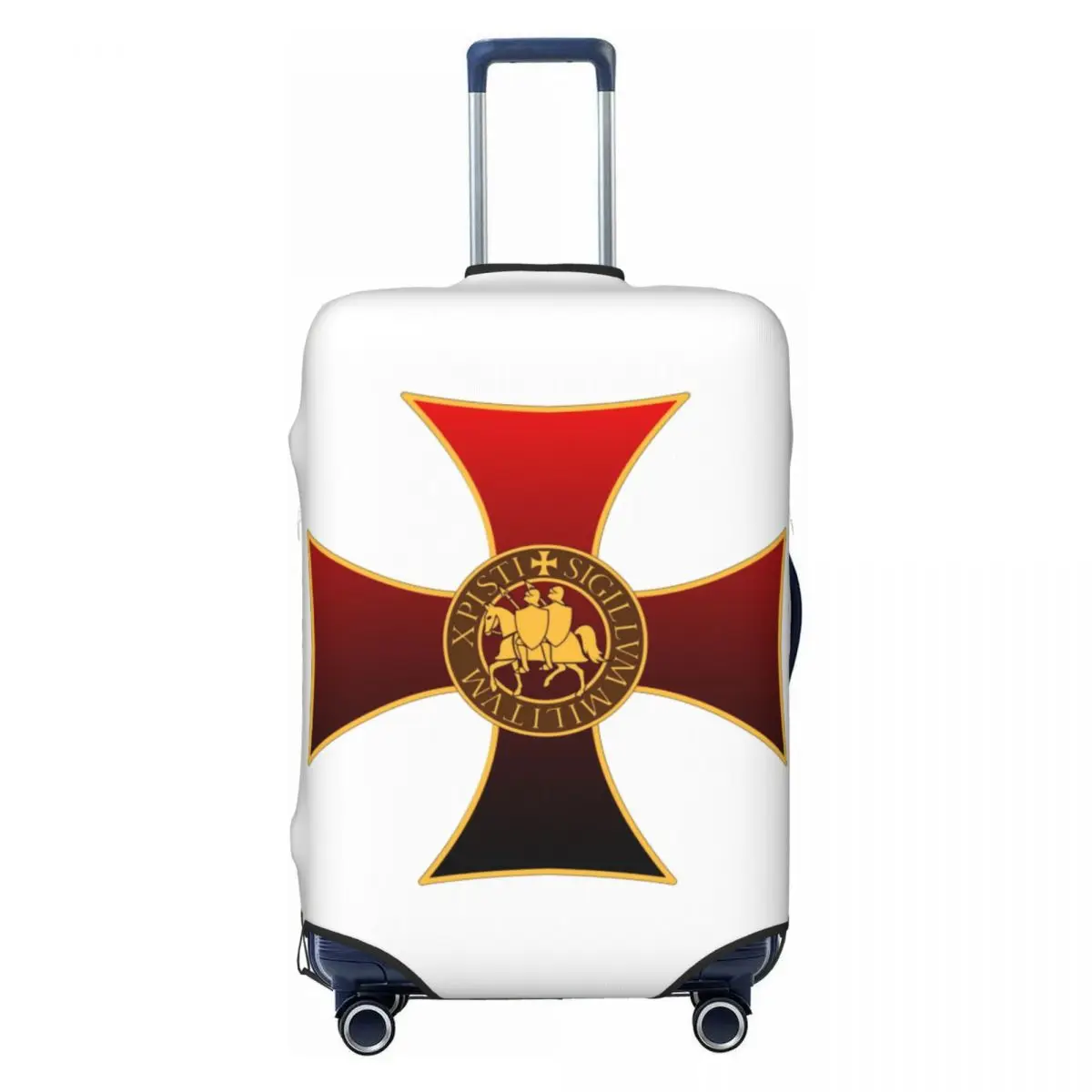 

Пользовательские рыцари тамплиеров с печатью креста, чехол для багажа, защитный чехол для средневекового крестоносцера, воина, дорожные чехлы для чемоданов 18-32 дюймов