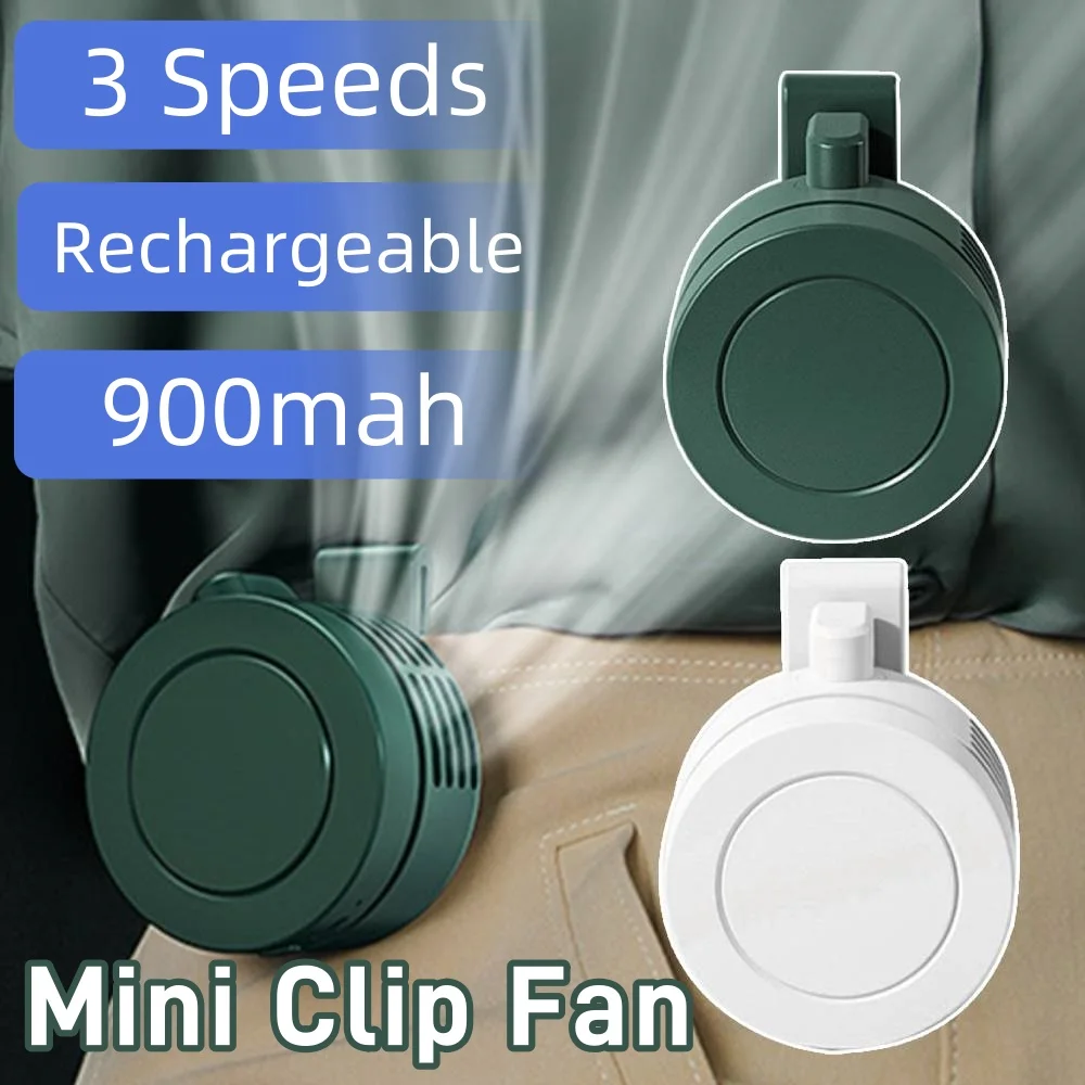 Ventilador eléctrico portátil sin aspas, ajustable, 3 velocidades, suspendido, para colgar en la cintura, cuello, adecuado para el hogar al aire libre