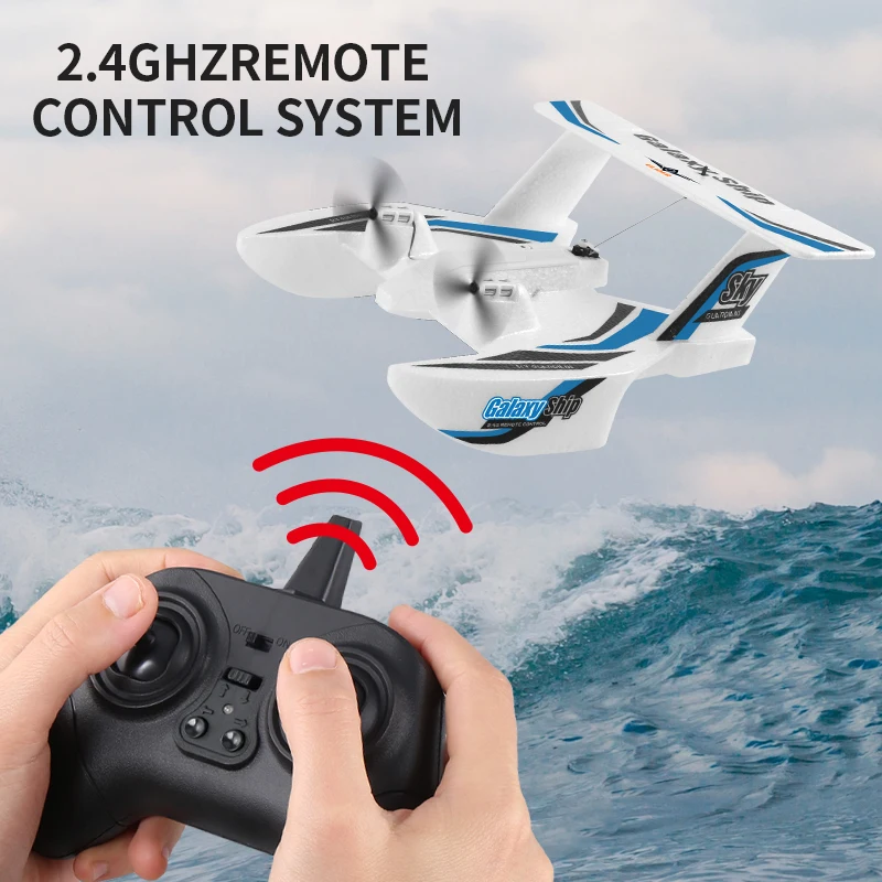 2024 Nowy KF603 Foam RC Glider 2.4G Radio Control Aircraft Sea And Air RC Plane EPP Water Land Flying Airplane Zabawki Prezent dla chłopców