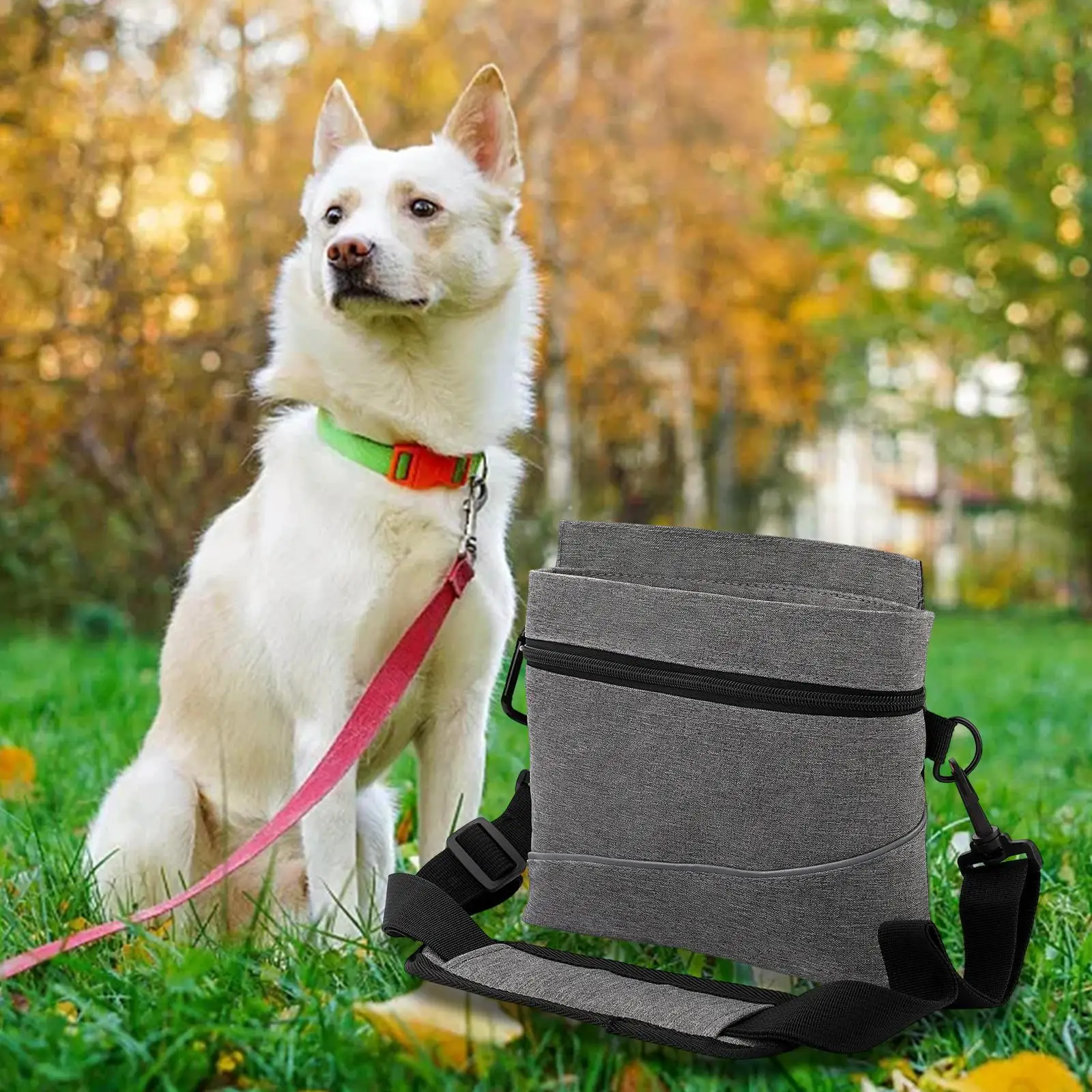 Dog Trainig Bag Outdoor Food Storage Pouch Large Capacity Dog Training Equipment Waist Bag Portable Pet Treat Snack Bag