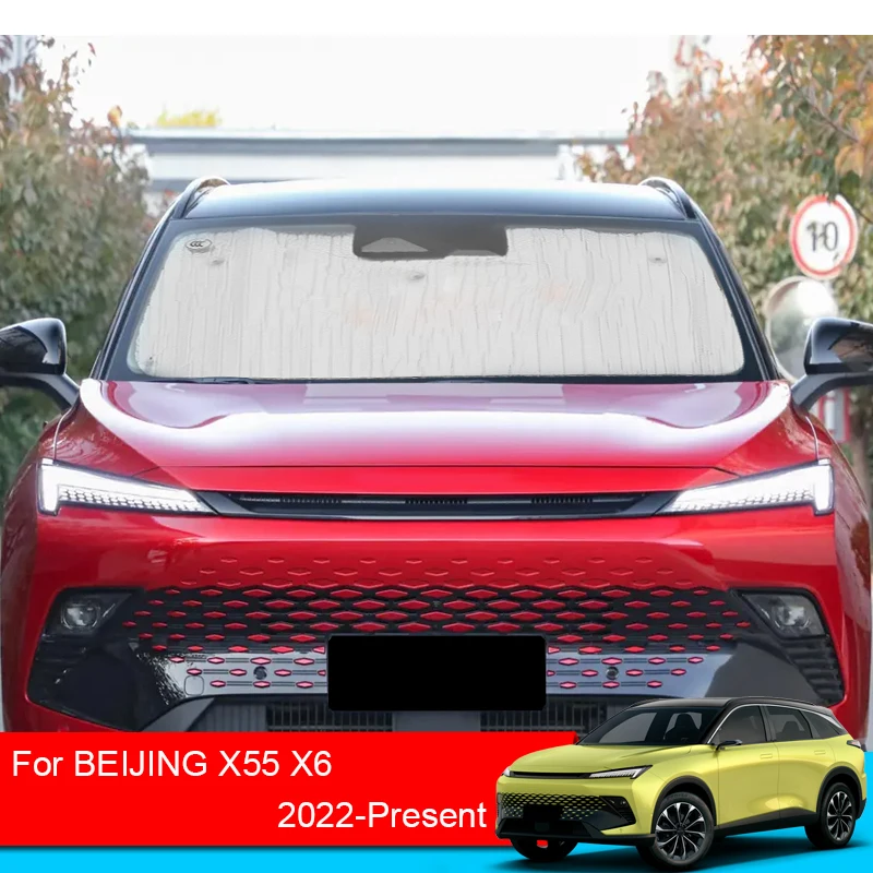 Car Sunshades UV Protect Side For BEIJING X55 X6 2022-2025 Windows Curtain Sun Shade Visor Front Windshield Internal Accessory