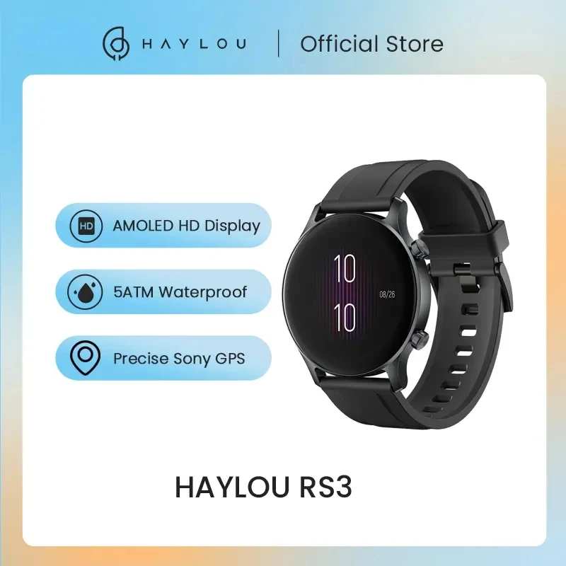 HAYLOU RS3 LS04 Đồng Hồ Thông Minh 5ATM Chống Nước GPS 5ATM AMOLED Màn Hình 14 Thể Thao Chế Độ Đồng Hồ Thông Minh Smartwatch Nam Nữ Cho Android IOS
