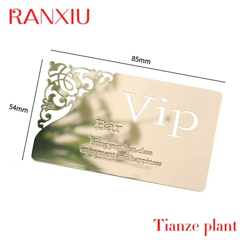 Custo etal Busins Card Custo etal Rose Gold irror VIP Busins stampa auto ith On Dign