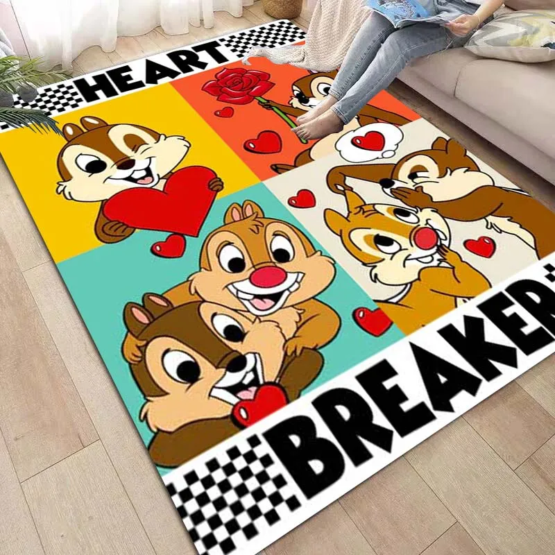 Cartoon Disney CHIP 'N'Dale Carpet Children's Room Bedroom Bedroom Carpet Floor Mats Children's Gift Floor Decoration