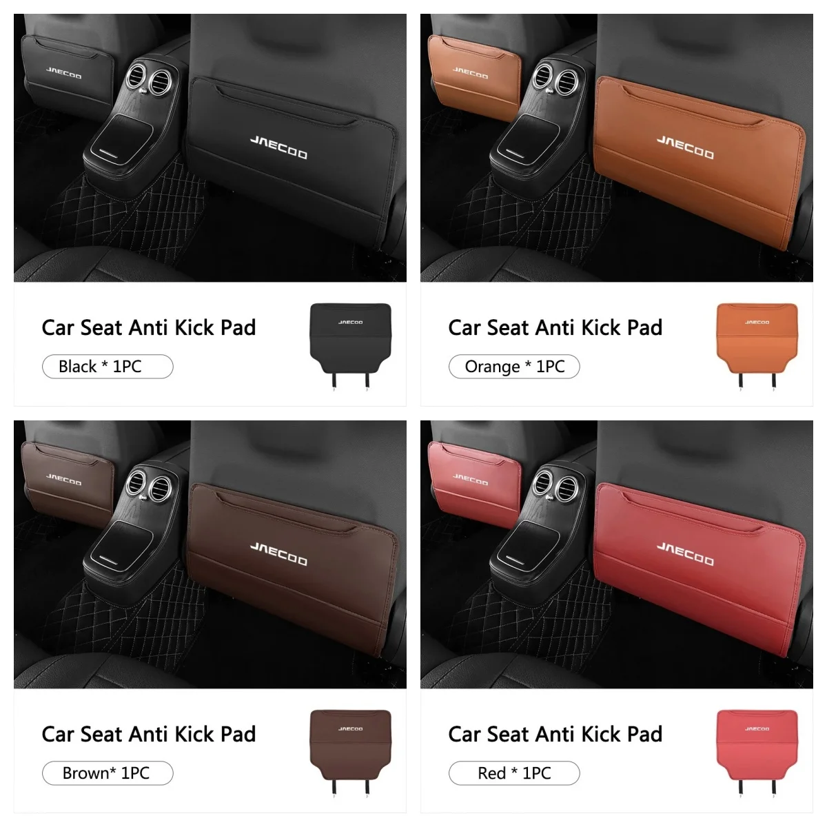 Jaecoo Leather Car Seat Back Anti‑Kick Protector Pad Fit J7 J8 J9 Chery Tiggo7 Tiggo8 Pro Tiggo9 Omoda C5 Arrizo5 Arrizo8 Interi