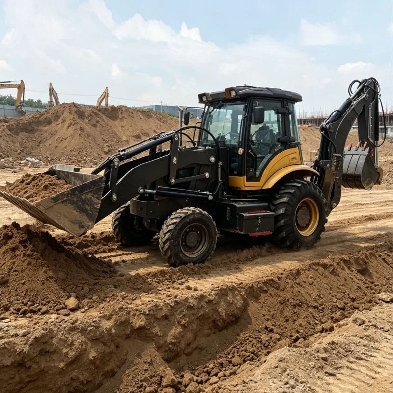 Customized Combination Two Ended Tractor Loader Backhoe All in One Front Load Rear Hoe for Excavation and Loading Industrial
