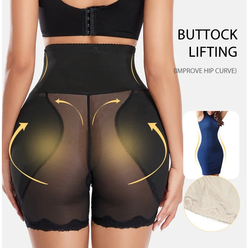 Body Shapewear wyściełane biodra Butt Lifter majtki wysokiej talii trener kobiety kontrola brzucha urządzenie do modelowania sylwetki Hip Enhancer wyszczuplanie ud