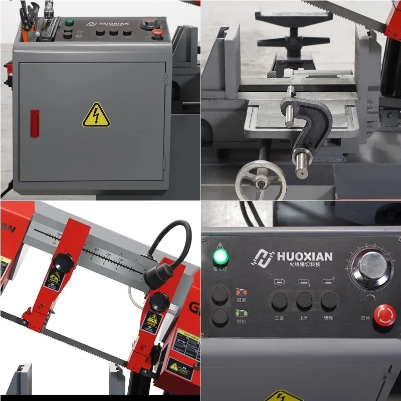 sawing machine Horizontal scissors Hydraulic semi-automatic steel cutting Blanking metal cutting band sawing machine