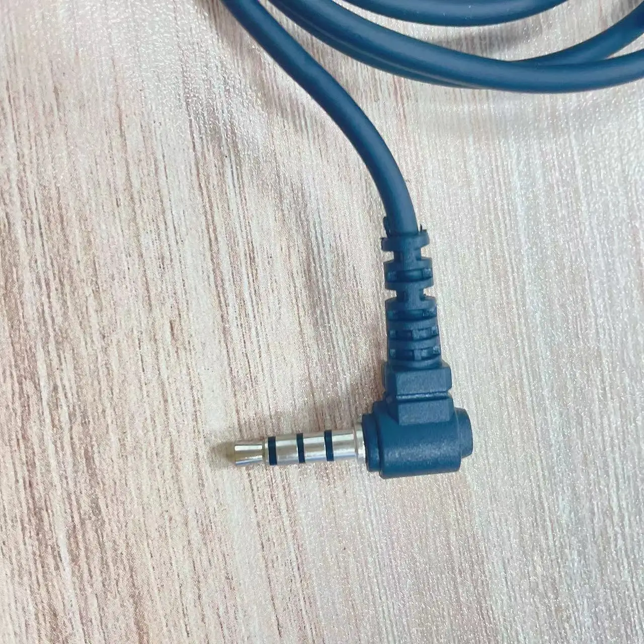 Intercom Headset Cable for Tongdaxin Quansheng Lingtong, Single Hole, Y-head Earphone, G-Shape Earpiece, 3.5mm