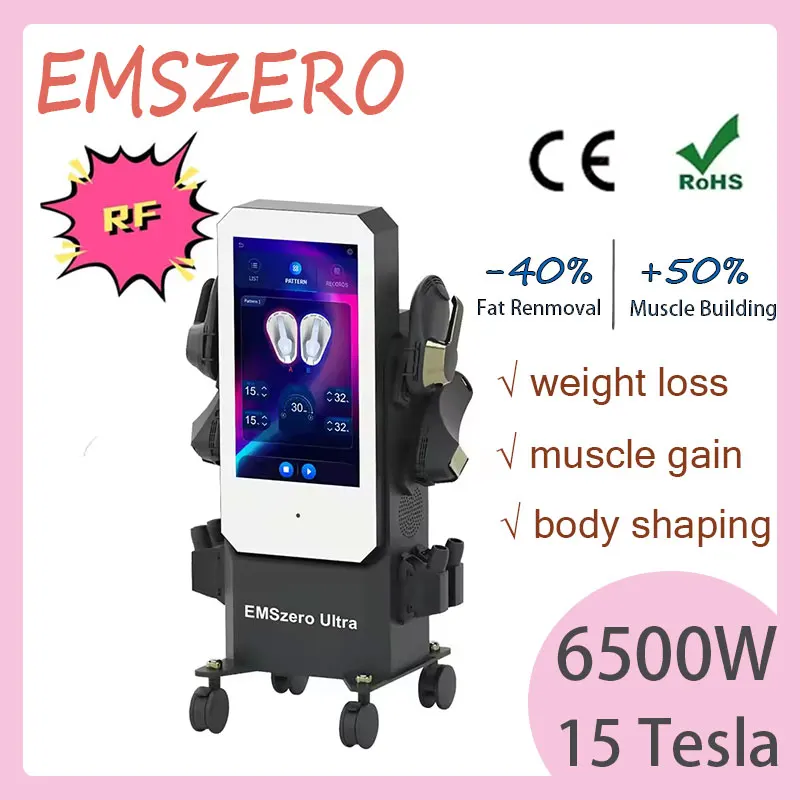 

6500W 15 Tesla EMSZERO shaping EMS fat removal muscle stimulation machine RF shaping beauty device