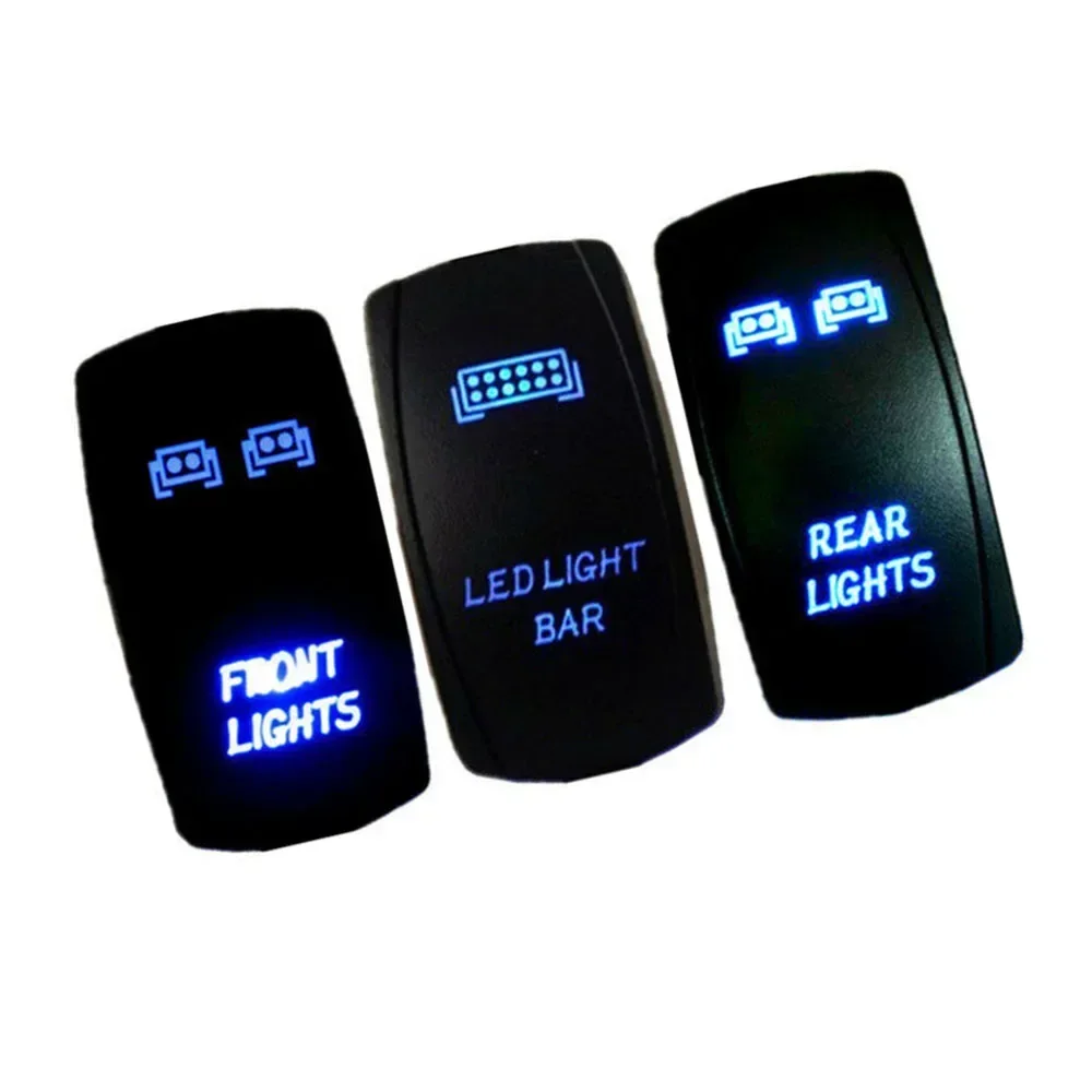 IP66 Waterproof  50 * 26mm Blue LED Switch Trucks Bar Rocker Replacement Set For UTV Polaris RZR 900 1000 Useful