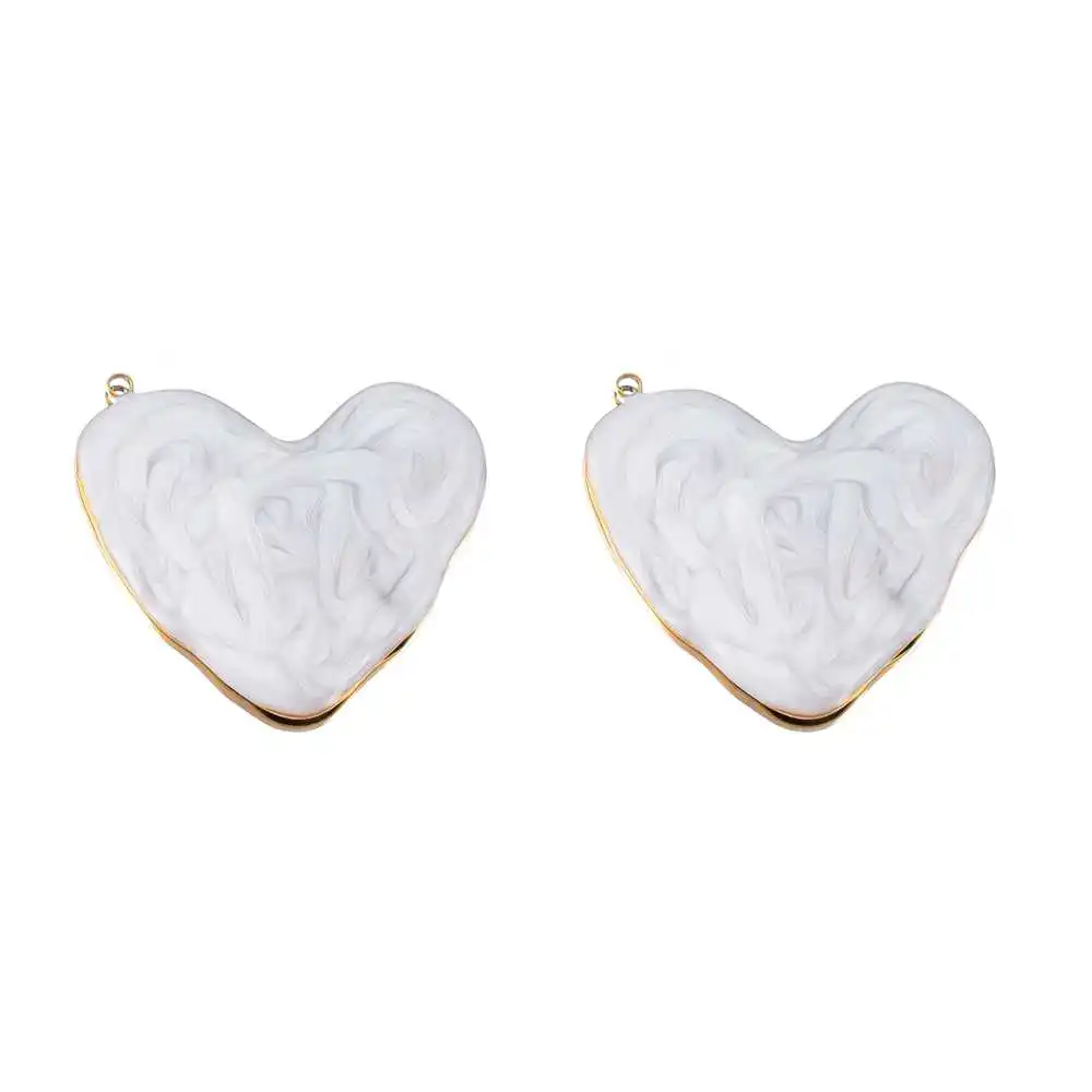 2 قطع فاسق الأسود المينا الفولاذ المقاوم للصدأ قلادة قلادة سحر قاعدة مطلية بالذهب أقراط المواد أساور يدوية النتائج مجوهرات