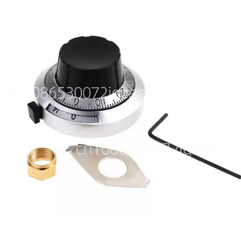 10pcs Precision Digital Multi-turn Knob XSN H-23-6A 4/6mm Counting Scale Self-locking Potentiometer Cap B2 6.35