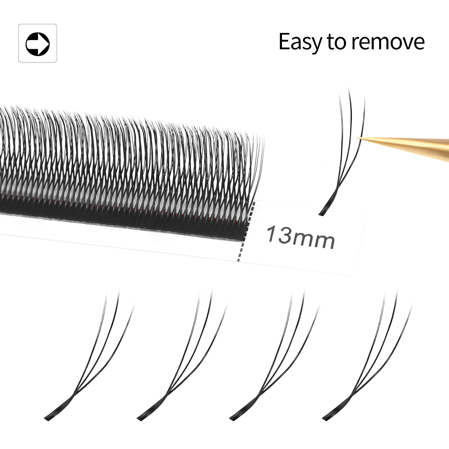 XIUSUZAKI U-شكل YY ثلاثية الأبعاد 4D 5D رمش ملحقات نمط جديد U جلدة تمديد المنك مسبقة الصنع حجم المشجعين الرموش الصناعية الفردية