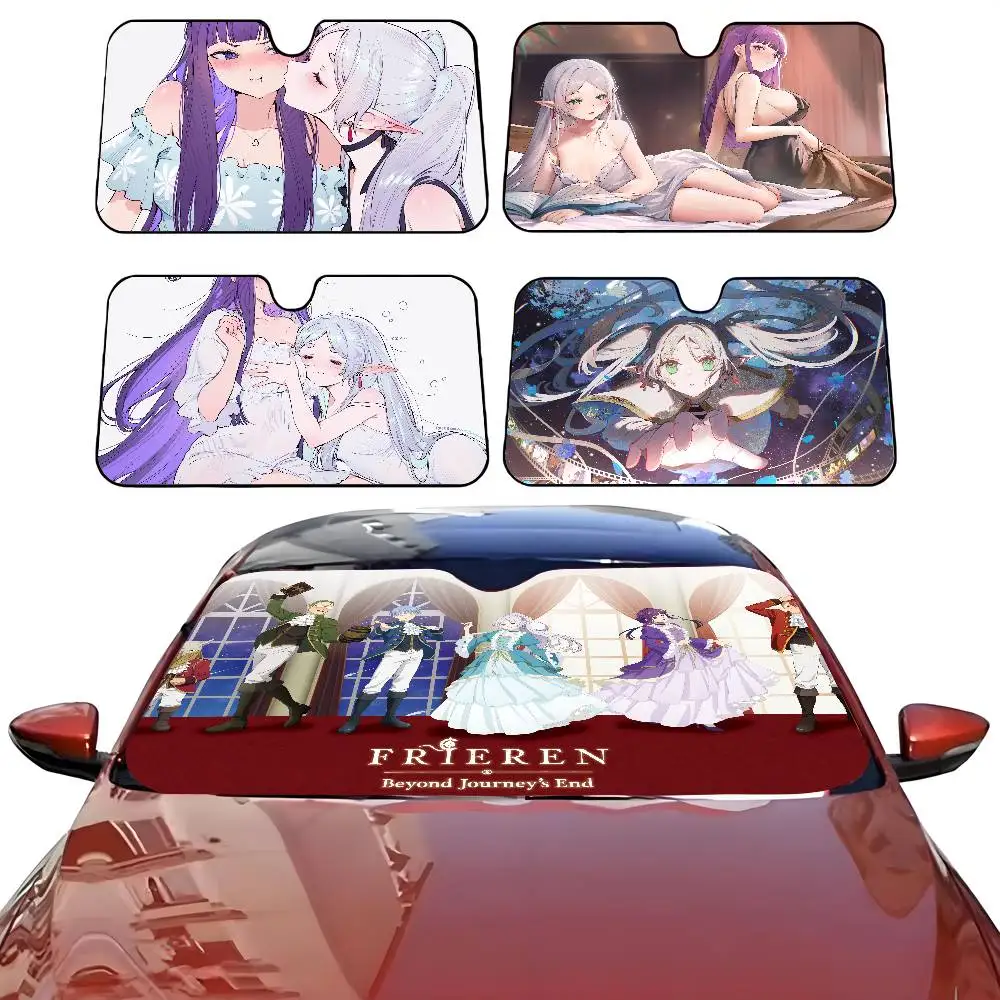 

ANIME F-Frieren Beyond Journey's End Car SunShade Parasol Car Windshield Sun Shade UV Protection and Interior Cooler