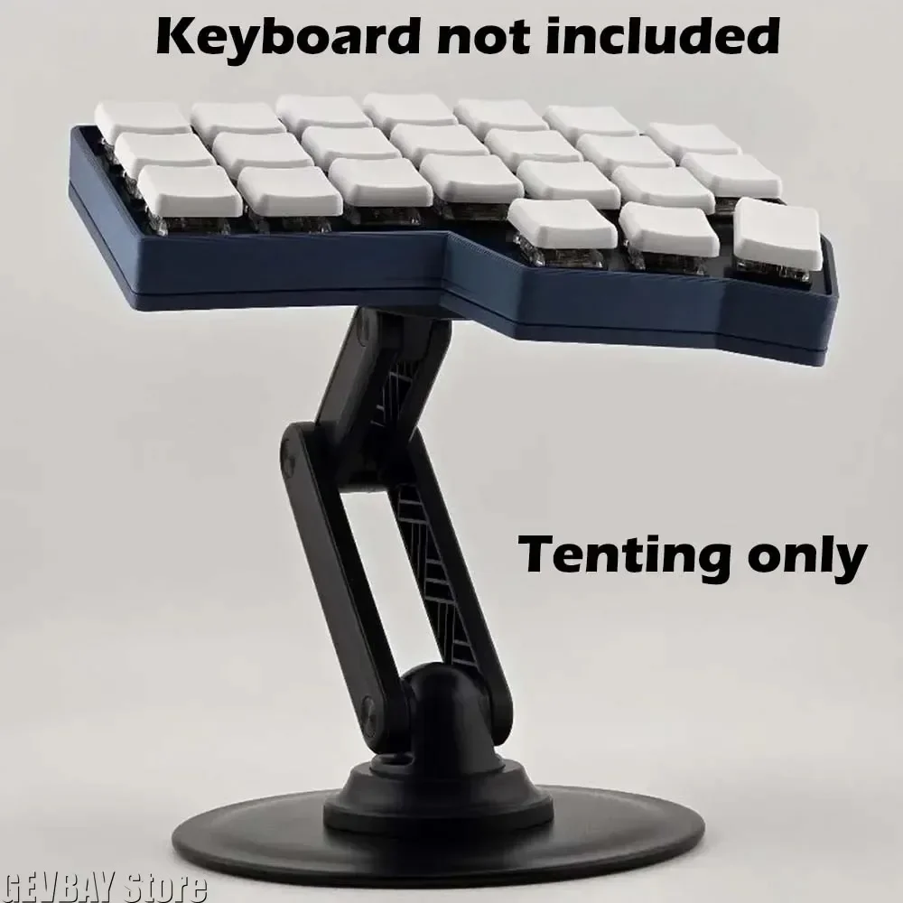 Magnetic Tenting for Split Keyboard - 360° & Height Adjustable Detachable Bracket for Multi-Device