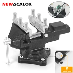 NEWACALOX Sliding Adjustment PCB Holder Magnetic Base Circuit Board Clip Multifunctional Soldering Helping Hand Solder Station