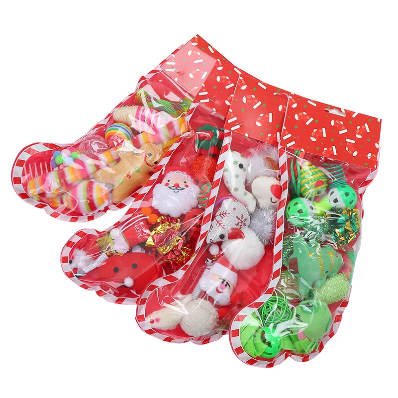 New Warm Winter Cat Christmas Gift Set Collection Cat Toys Pet Toys Cat Toys Catnip  Kitten Cats Christmas Dog Toy