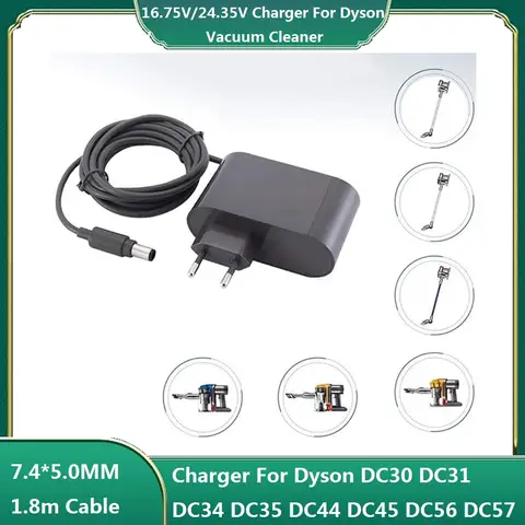 For Dyson DC30 DC31 DC34 DC35 DC44 DC45 DC56 DC57 16.75V/24.35V 0.348A Charger Vacuum Cleaner Power Adapter Replacement Part ﻿