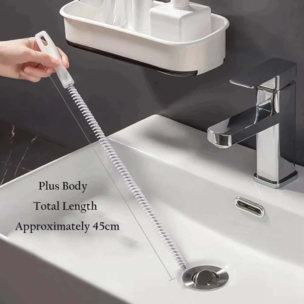1/3/5 PCS Household Drain Cleaning Tool For Hair And In The Kitchen Bathroom Washbasin Anti Clogging Cleaning Rod Pipe Unclogger
