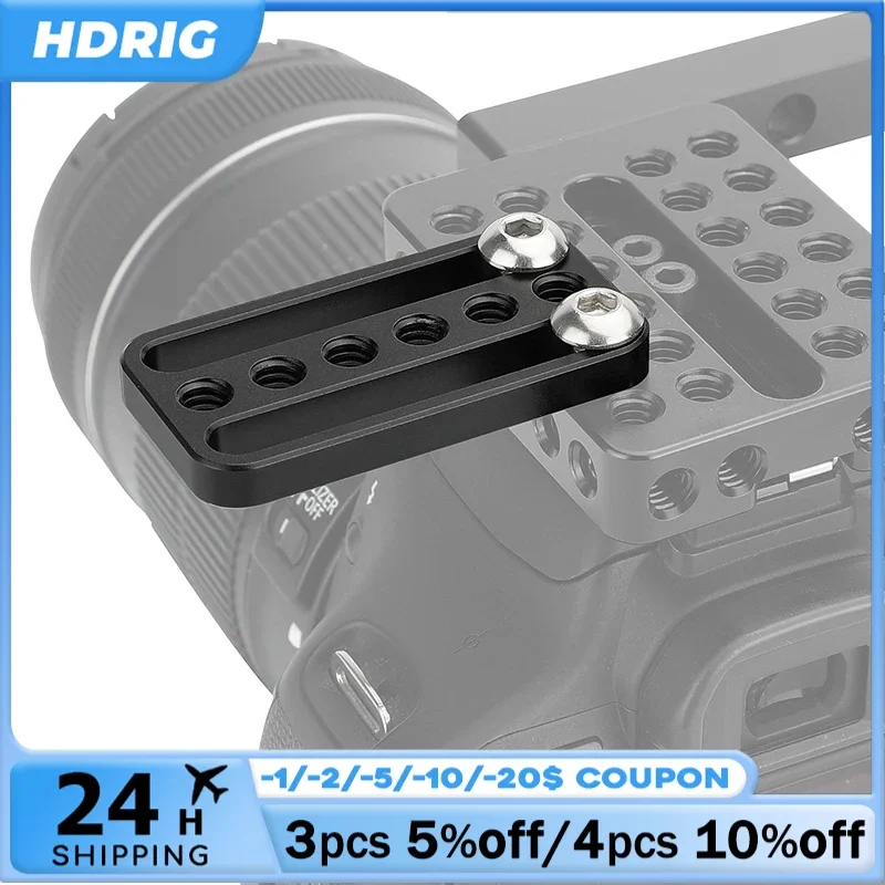 

HDRIG Video Switching Cheese Plate Camera Easy Plate With 1/4"-20 Mounting Points For Photographic Accessory DIY Configuration