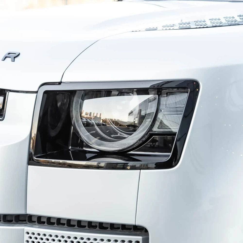 

Для Land Rover Defender 2020 2021 2022 2023 2024, абажур для фар, прозрачный абажур, крышка для фар, линза для фар