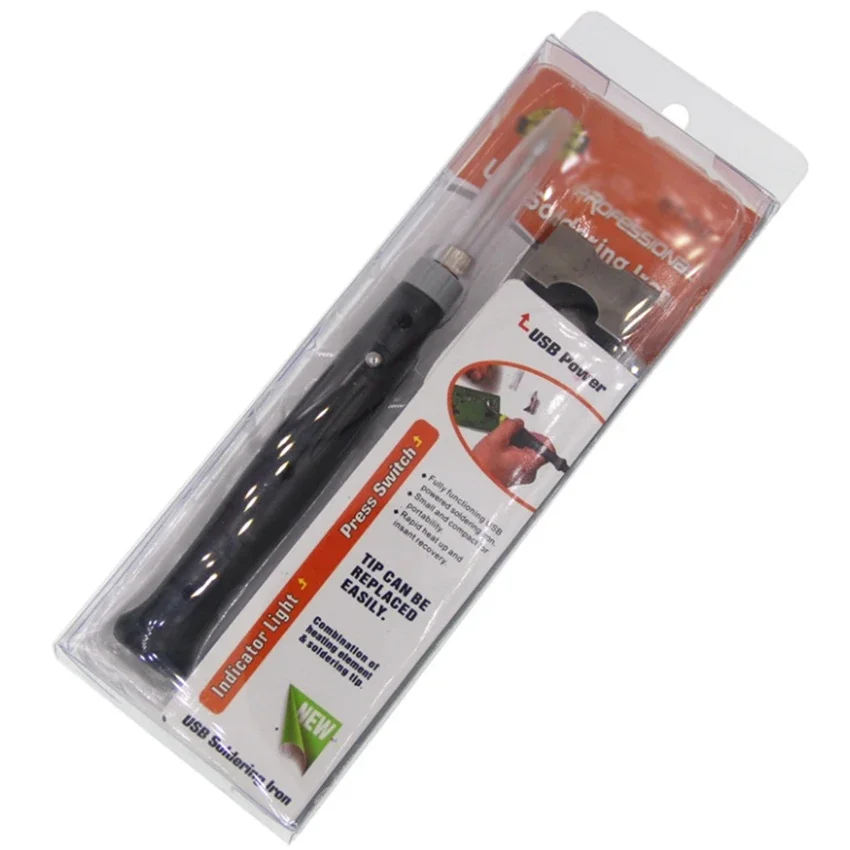 Penna per saldatore USB con indicatore luminoso 8W 5V Saldatore elettrico portatile per saldatore Attrezzatura per saldatura per riparazione telefono