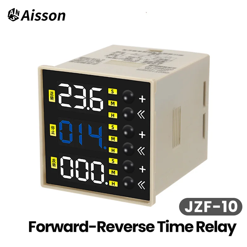 JZF-10 Forward and Reverse Time Relay 220V Adjustable Duration Motor Automatic Controller 0.01S-999H