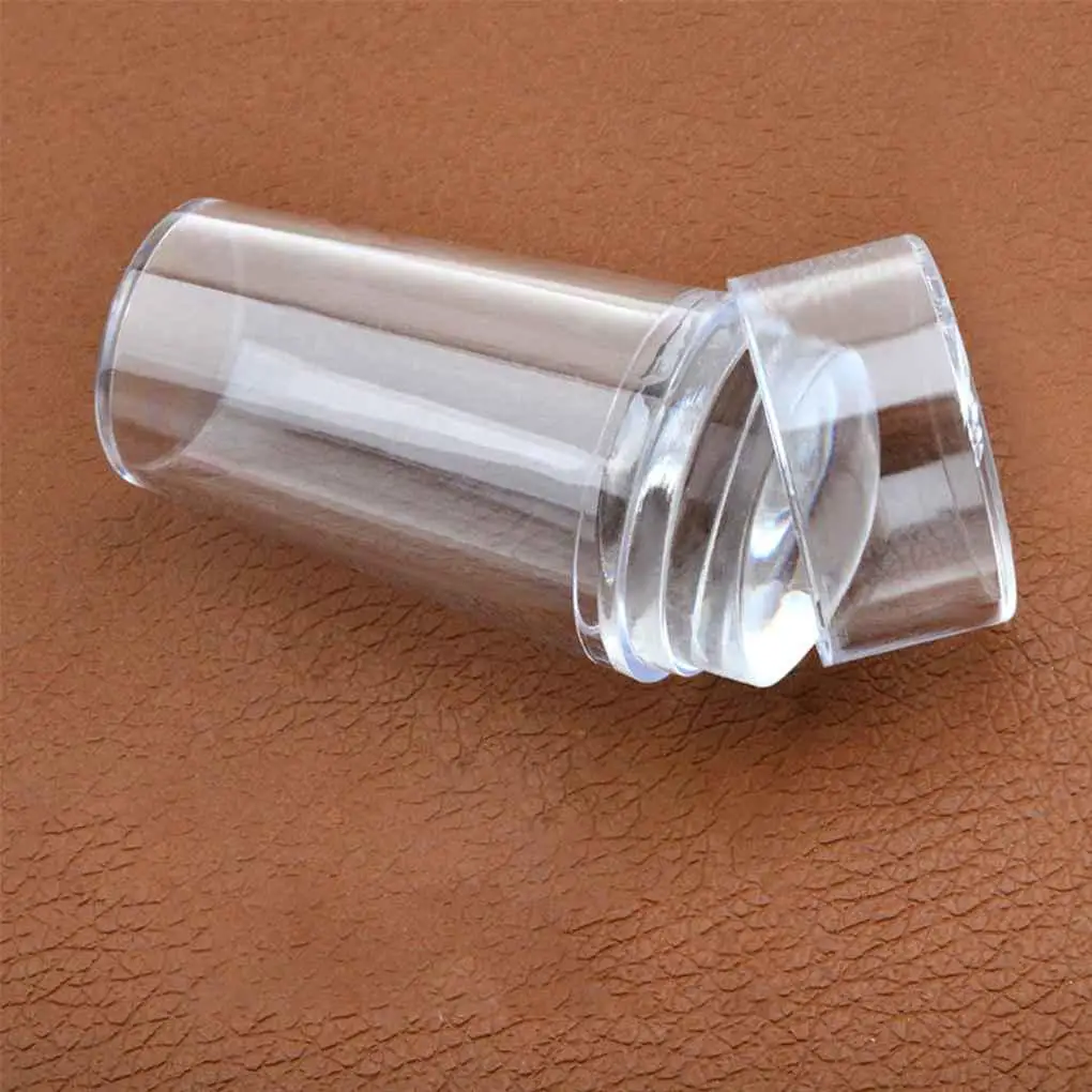 1 Set Clear Nail Art Stamper Schraper Set Transparant Siliconen Marshmallow Nail Gereedschap