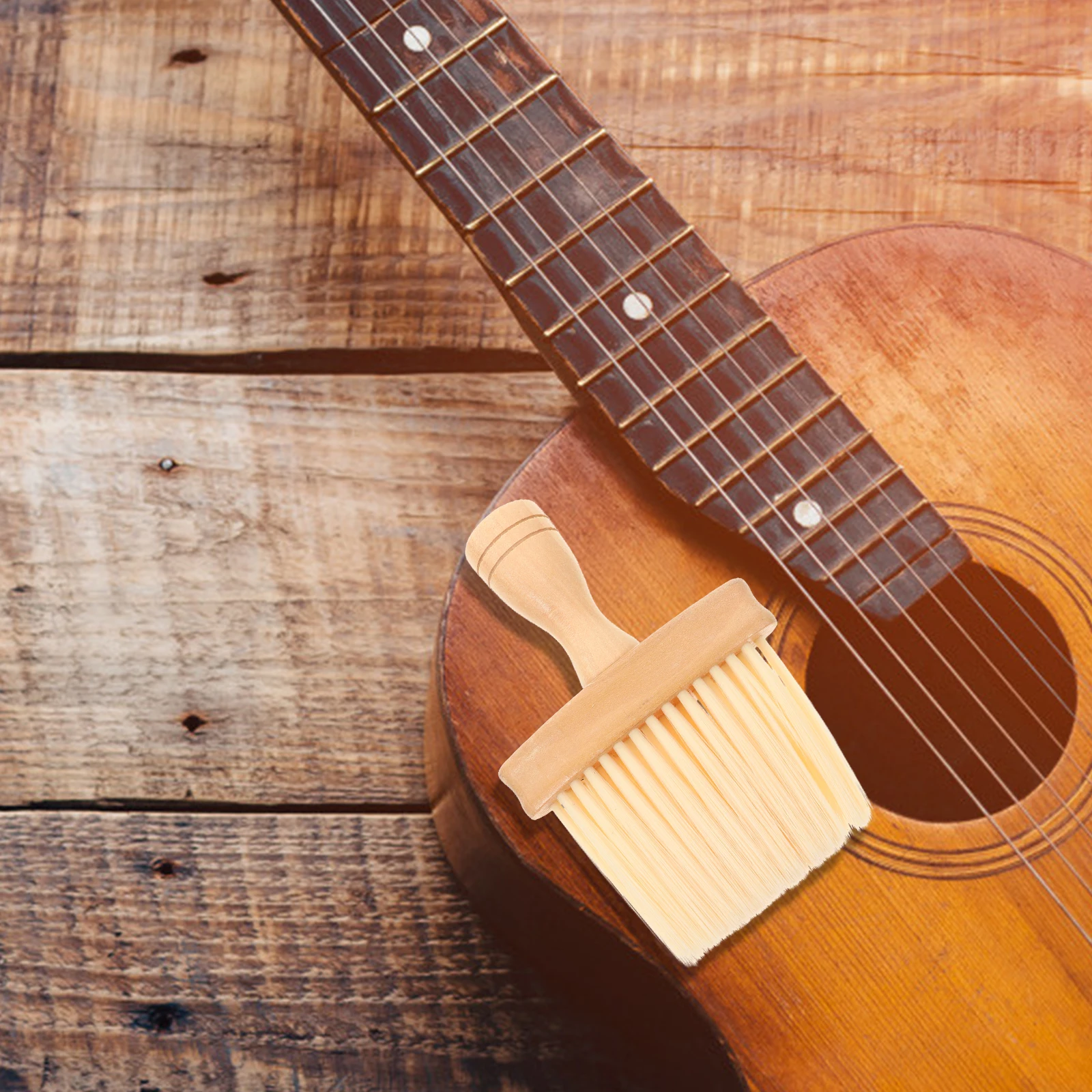

Acoustic Guitar Accessories Musical Instrument Cleaning Brush Gadgets Ukulele Piano Abs Handle Rod for