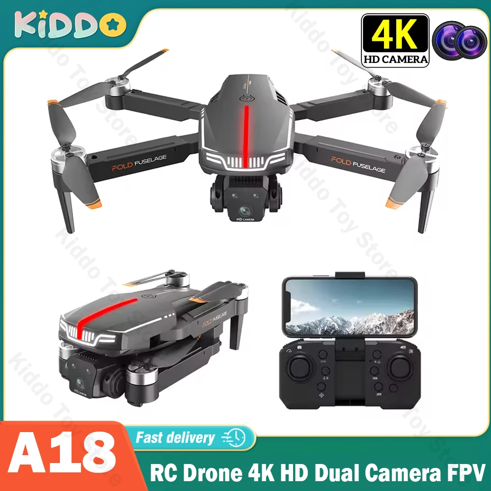 

A18 Drone 4K HD Dual Camera Professional Aerial Photography Obstacle Avoidance Remote Control Aircraft Quadcopter UAV FPV WIFI