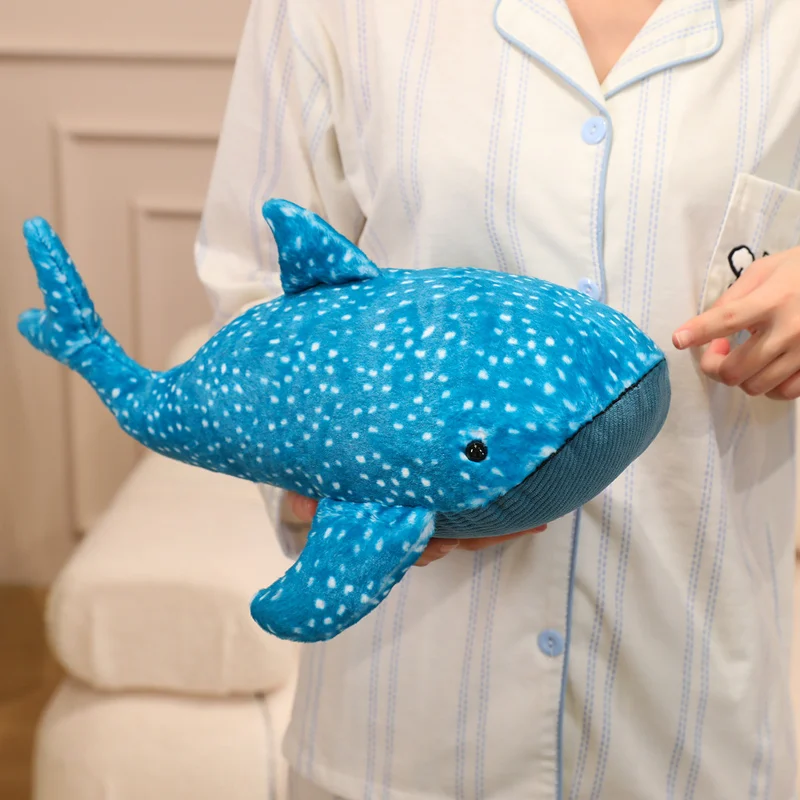 Big Size Marine Animal Series Plush Dream Whale Blue Doll Spot Kawaii Pillow Toy Cushion Soft Christmas Gift For Kids