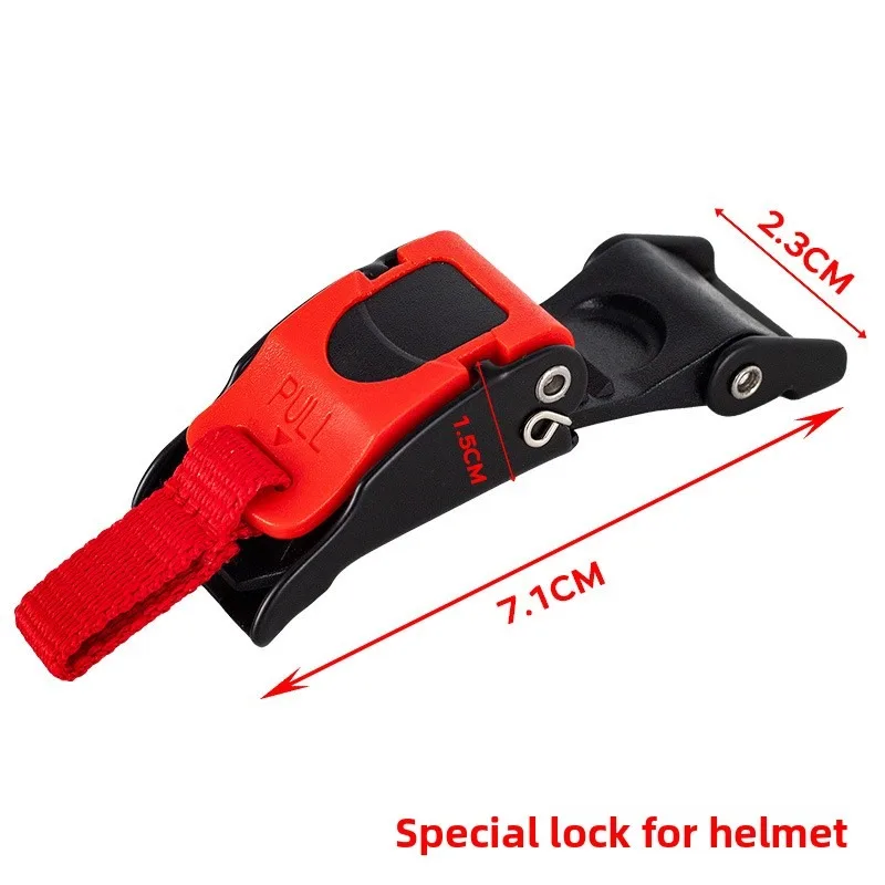 2 Buah Klip Tali Dagu Helm Sepeda Motor dengan Pengunci Cepat dari Plastik Nilon untuk Pengendara Universal, Pengikat Pengaman Helm, Aksesoris Helm