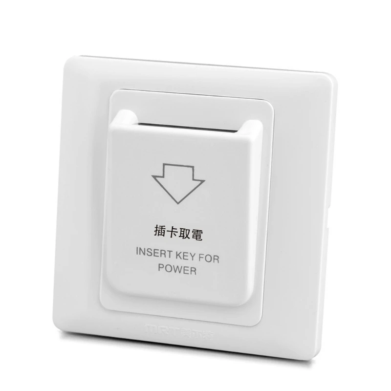 6600W (30A) Type-86 Insert Magnetic Card Switch for Energy-saving Insert Key with 3 Cards Office Building Hotel Apartment Switch