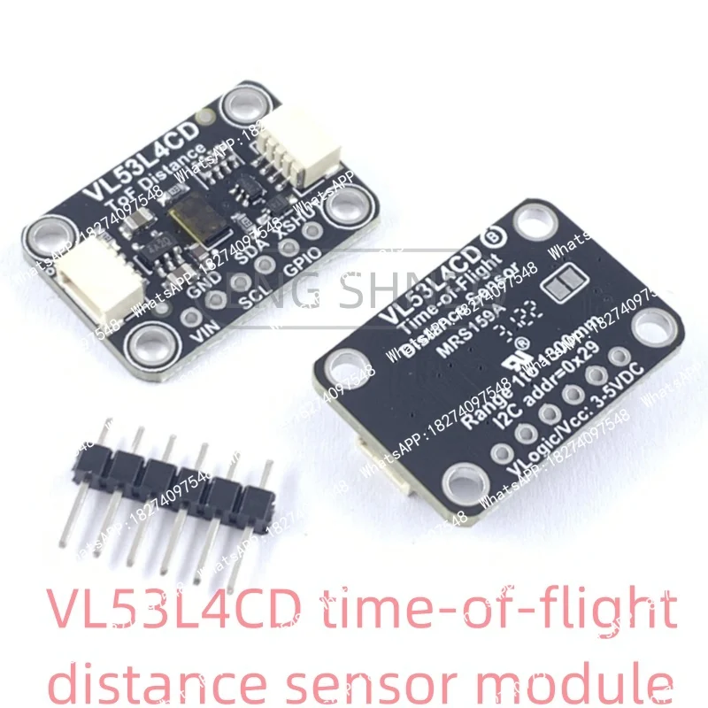 The VL53L4CD/VL53L4CX time-of-flight distance sensor module is compatible with STEMMA QT Qwiic from 1 to 1300mm