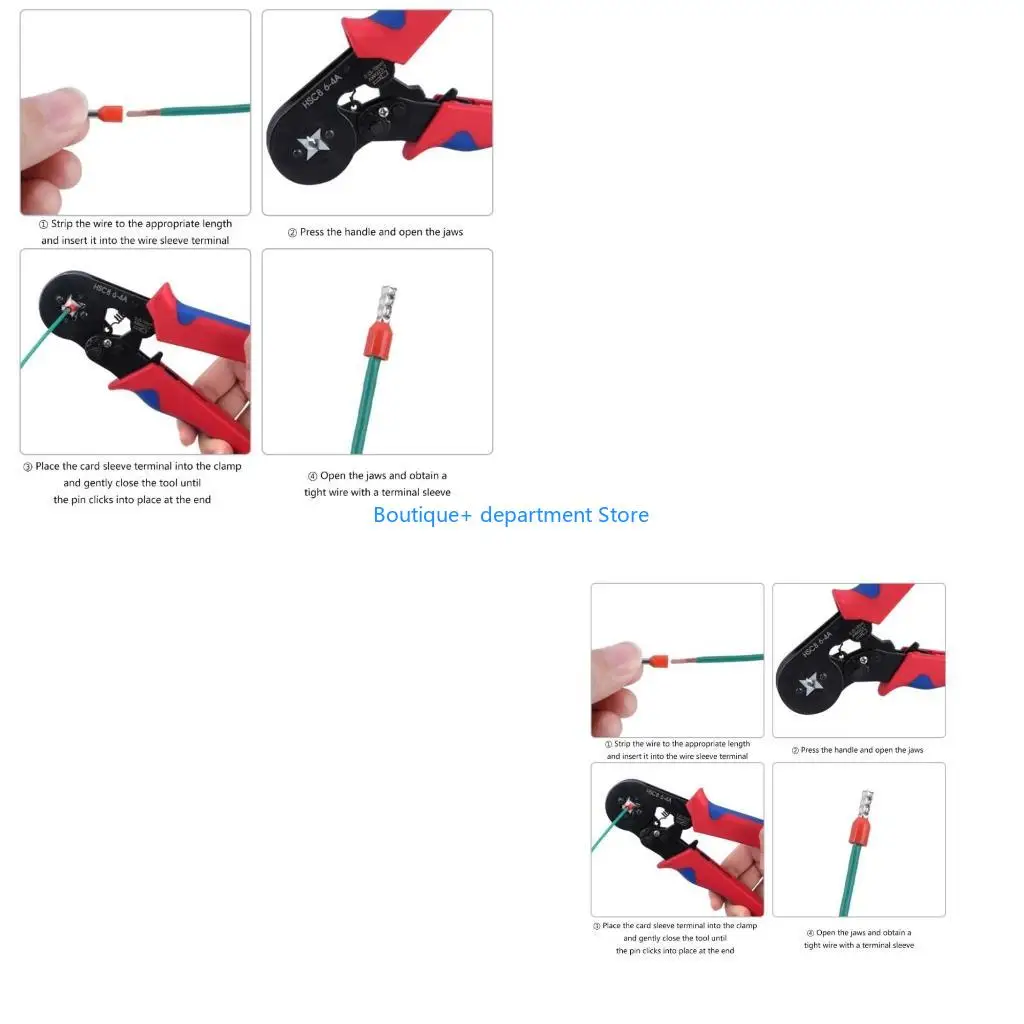 E1PD Professional Wire Ferrules set Color Coded crimps Connectors Electrical Ferrules