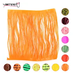 Vampfly 1Pcs Grizzly Barred Rubber Legs Fly Tying Silicone Skirts Streamer Zonker Nymph Rubber String Fly Tying Material