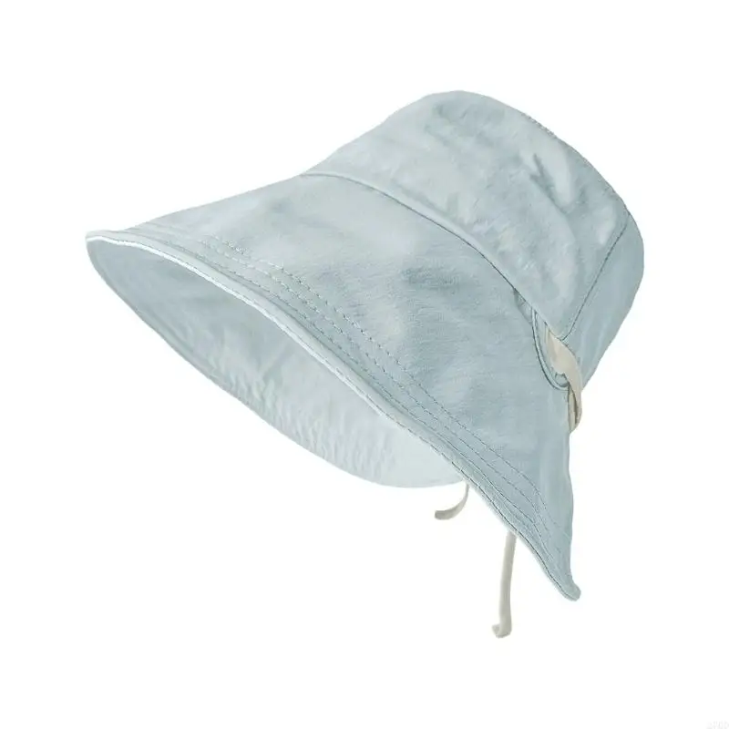 Wide Brimmed Outdoor Bucket Hat Quick Drying Fabric Adjustable Fit Multi Purpose