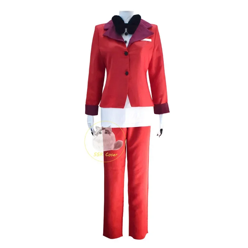 Anime Charlie Morningstar Cosplay Hazbin Charlie Cos Hotel Fantasia Costume Disguise for Adult Top Pants Outfits Halloween Suit